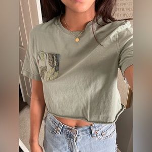 sage green vintage shirt